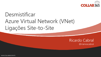 2016-10-19 'Desmistificar o Azure Virtual Network (VNet' slide image