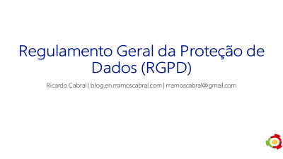 2017-08-22 'Regulamento Geral da Proteção de Dados (RGPD)' slide image