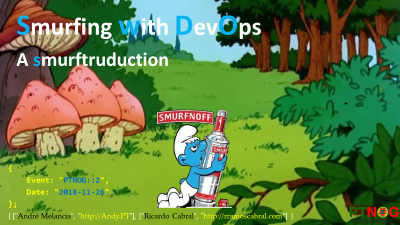 2018-11-26 'Smurfing with DevOps, A smurftruduction' slide image