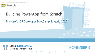 2020-11-05 'Building PowerApps from Scratch' slide image