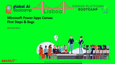 2023-02-25 'Microsoft Power Apps Canvas First Steps & Bugs' slide image
