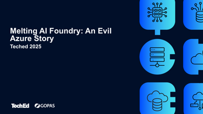 2025-05-20 'Melting AI Foundry: An Evil Azure Story' imagem do slide